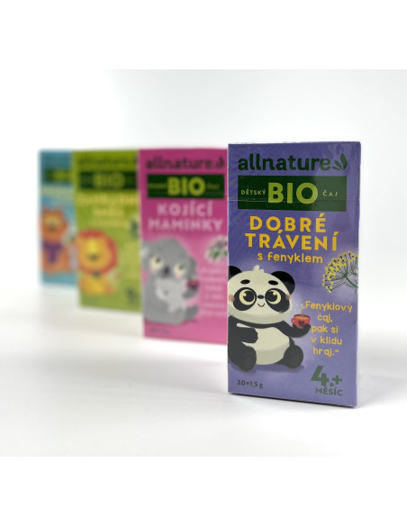 Allnature BIO Detský čaj Dobré trávenie s feniklom 20x1,5 g