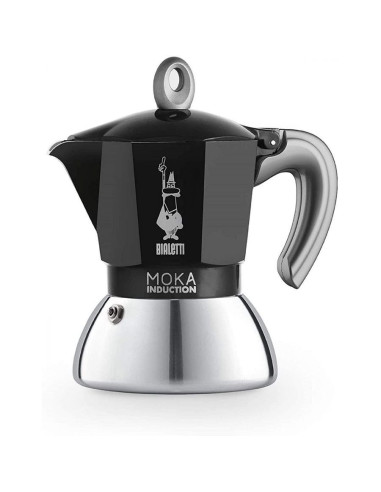 Bialetti Moka Induction 4 šálky čierna - Kozmetická vada / ZĽAVA