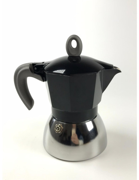 Bialetti Moka Induction 4 šálky čierna - Kozmetická vada / ZĽAVA