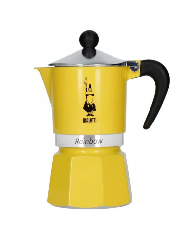 BAZAR - Žltý moka hrniec Bialetti Rainbow 3