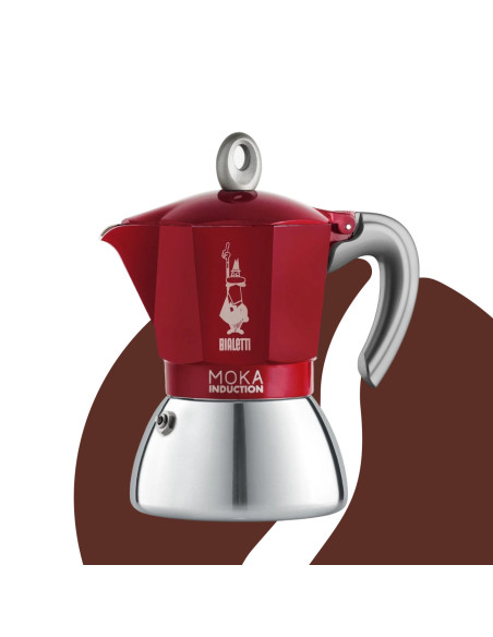 Bialetti Moka Induction 4 šálky červená NEW