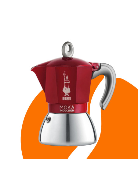 Bialetti Moka Induction 2 šálky červená  NEW