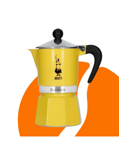 Bialetti Rainbow 3 žltá moka kanvica