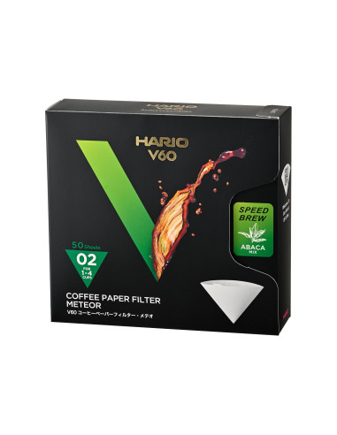 Hario Meteor papierové filtre V60-02 50 ks rýchle VCF-02-50MT