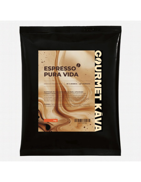 Espresso zmes Pura Vida, zrnková káva