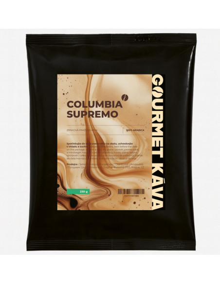 Kolumbia: Supremo, kávové zrná Arabica