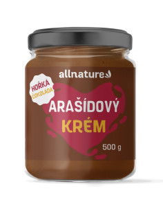 Allnature Arašidové maslo s horkou čokoládou 500 g
