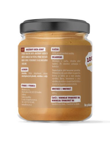 Arašidové maslo Allnature hladké 500 g
