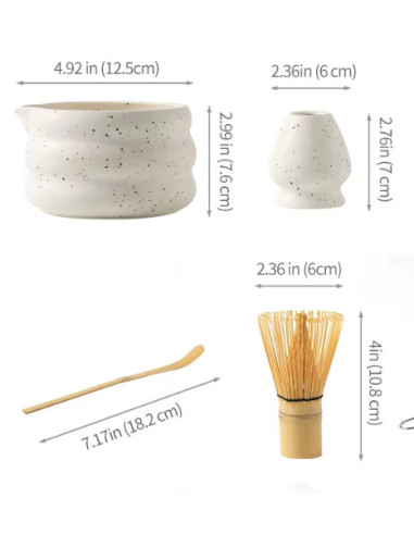 Súprava Kaffia Matcha – biela
