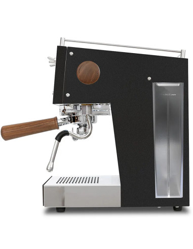 Espresso kávovar Ascaso Steel UNO PID čierny s drevenými prvkami