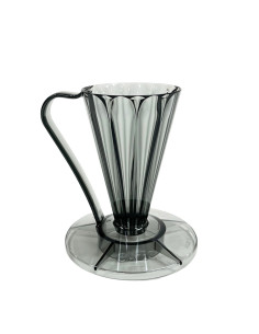 Cafec Flower Deep 27 plastový dripper, čierny