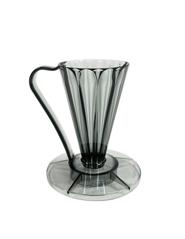 Cafec Flower Deep 27 plastový dripper, čierny
