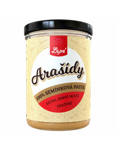 Lepé Arašídová pasta / maslo 100 % 400 g – jemne mletá, bez lepku a palmového oleja