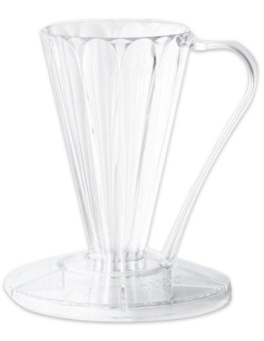 Cafec Flower Deep 27 plastový dripper clear