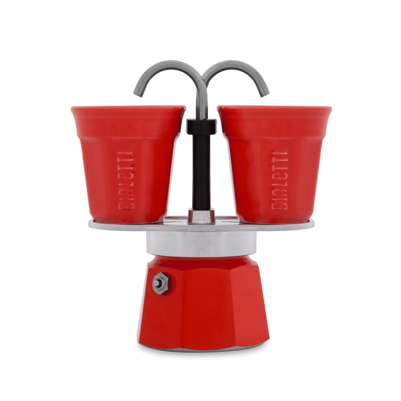 E-shop Darčeková súprava Bialetti Mini Express 2 šálky červená