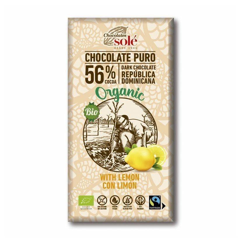 E-shop Chocolates Solé - 56% bio čokoláda s citrónom