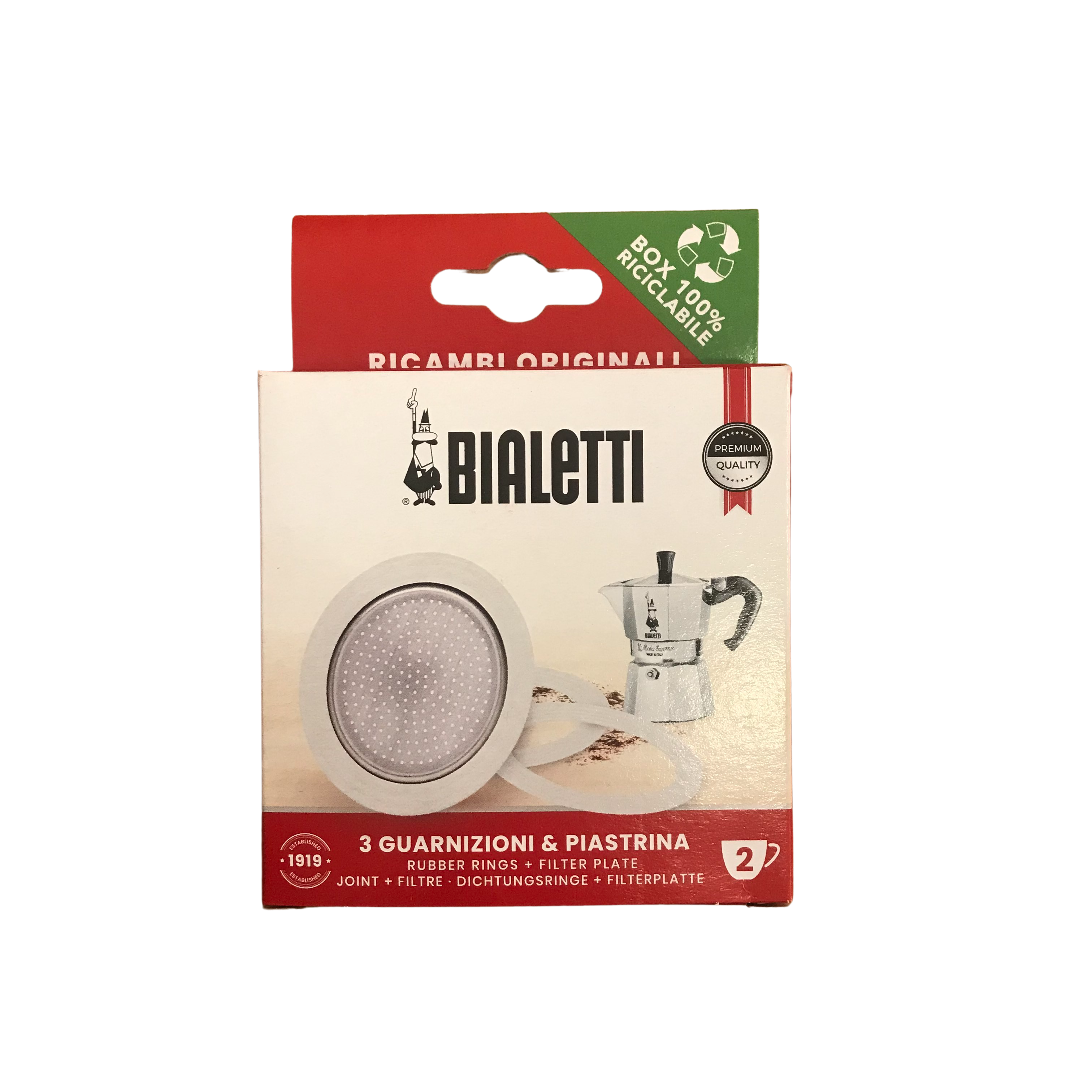 Bialetti Tesnenie Hliníkového Kávovaru Šálky Size 2