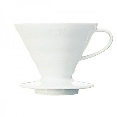 E-shop Hario dripper V60-02 keramický - biely (VDCR-02-W)