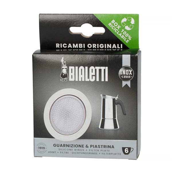 E-shop Tesnenie Bialetti nerezový kávovar 6 šálok