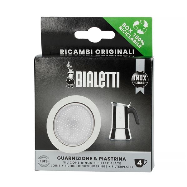 Bialetti Tesnenie Nerezový Kávovar 4 Šálky
