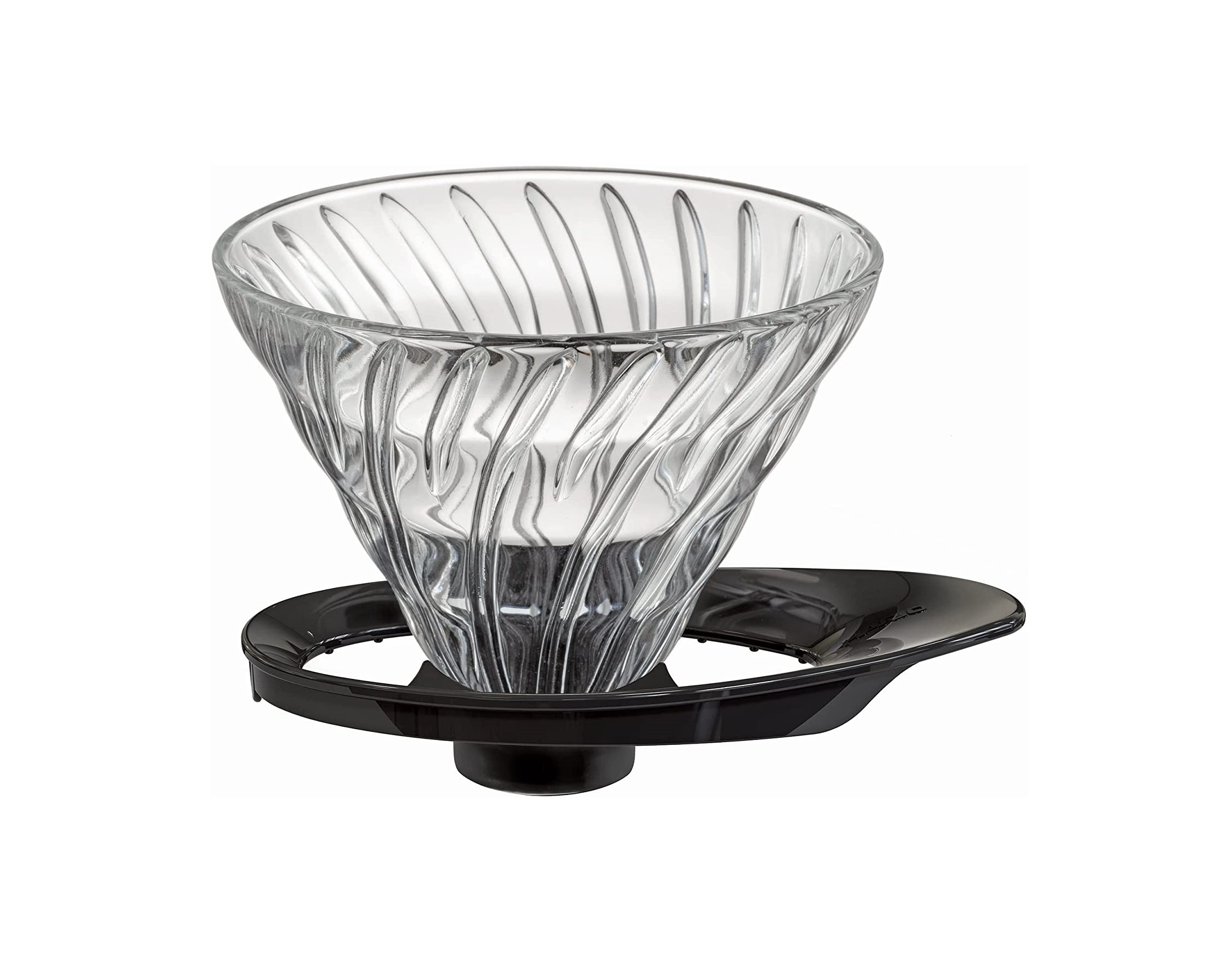 E-shop Hario sklenený Dripper V60-02 - čierny (VDGR-02B)