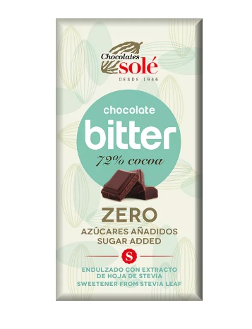 E-shop Chocolates Solé - 72% so stéviou bez cukru