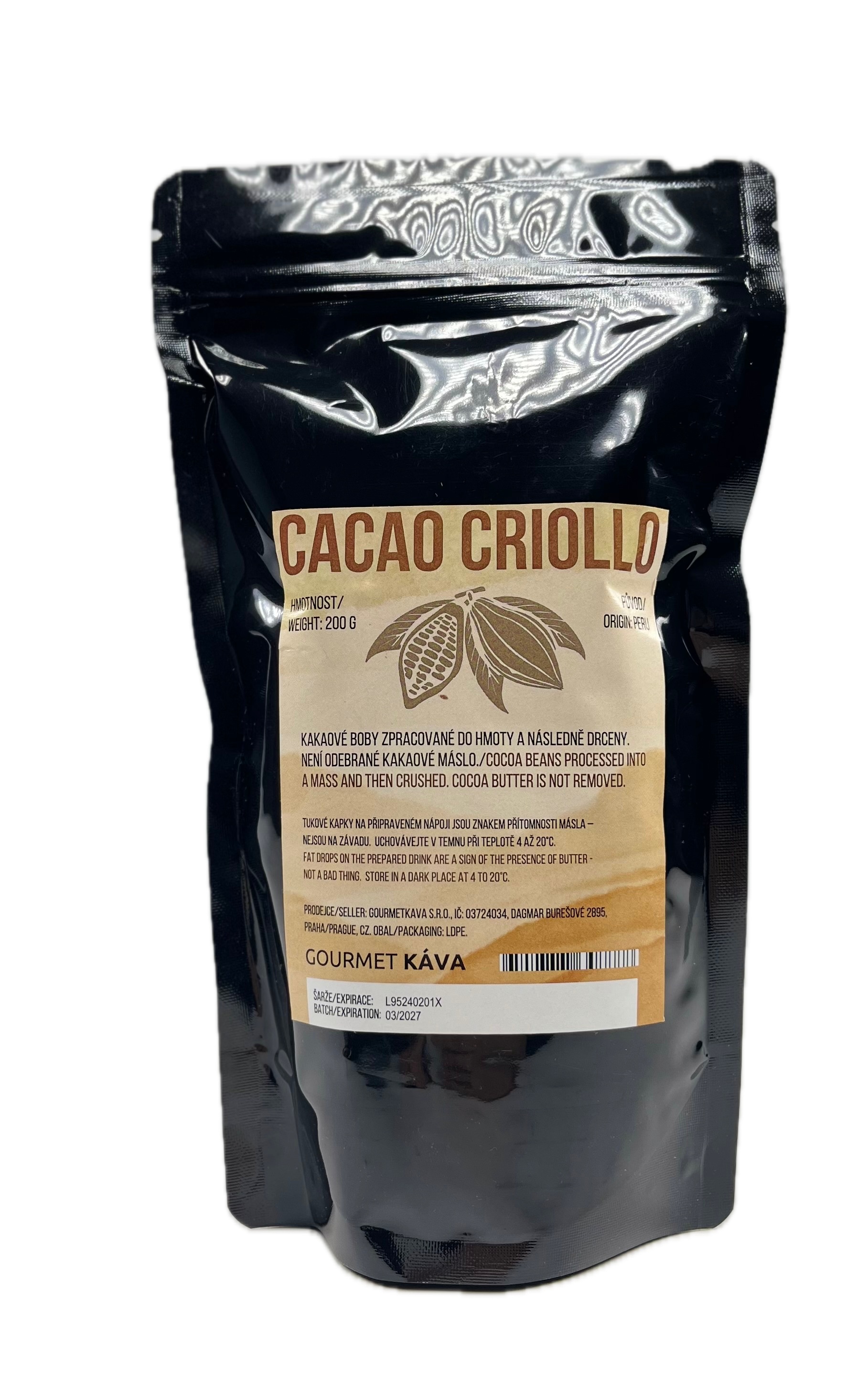 E-shop Ceremoniálne kakao Criollo kúsky 200g