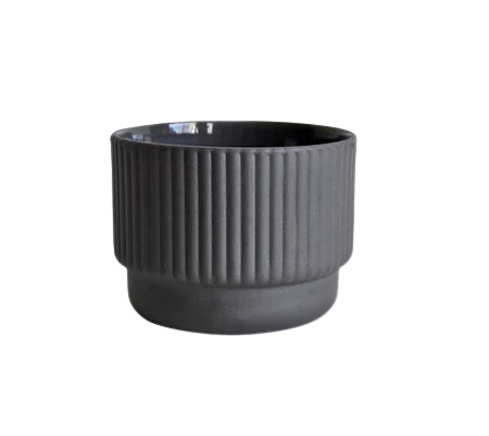 E-shop Šálka na cappuccino Kaffia Style 230 ml - tmavosivá