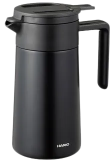 E-shop Termo džbán Hario 600 ml s keramickým povrchom - ČIERNY