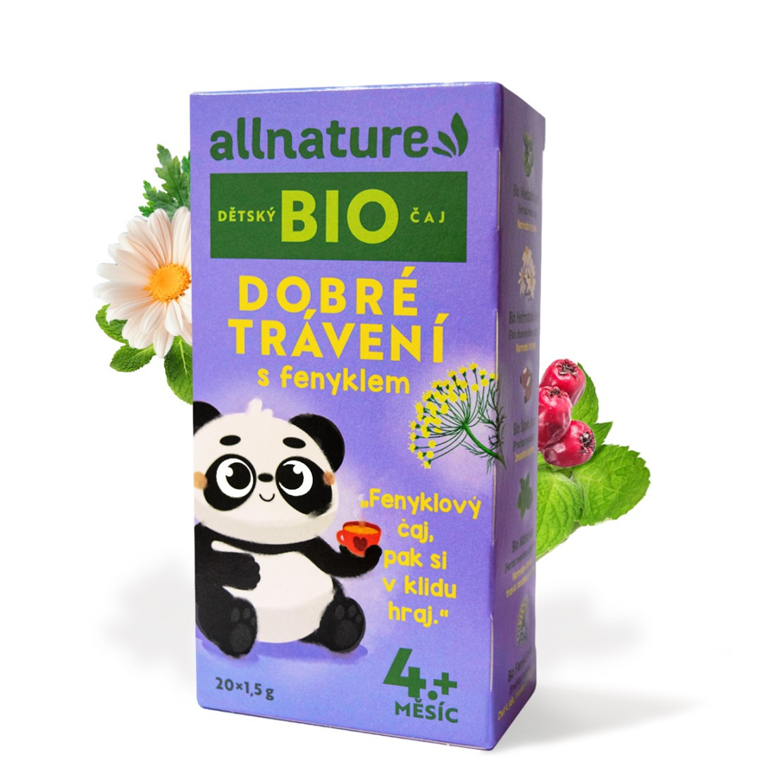 E-shop Allnature BIO Detský čaj Dobré trávenie s feniklom 20x1,5 g