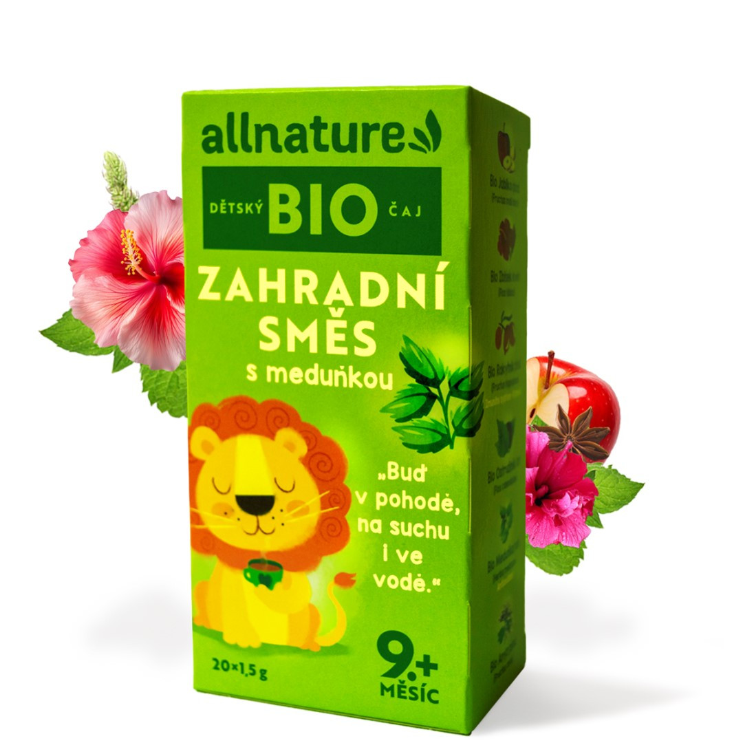 E-shop Allnature BIO Detský čaj Záhradná zmes s medovkou 20x1,5 g