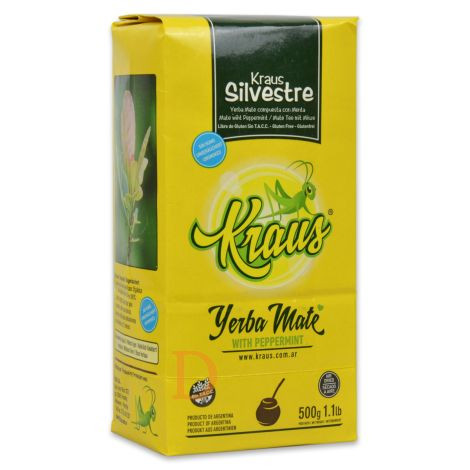 E-shop Yerba Mate Kraus Silvestre s mätou 500 g