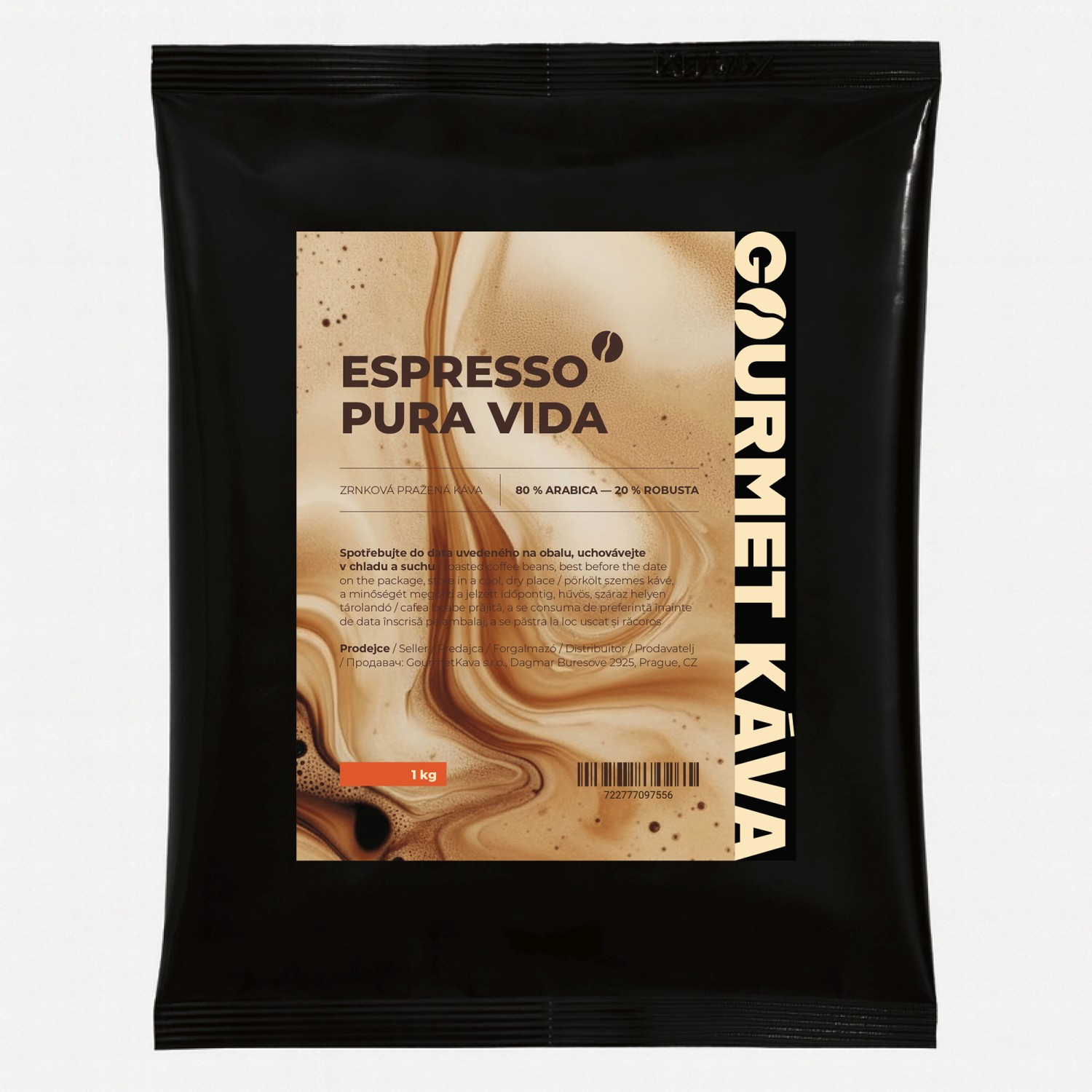 E-shop Espresso zmes Pura Vida, zrnková káva