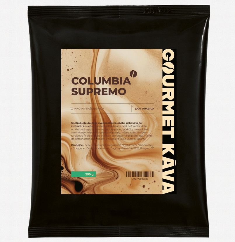 E-shop Colombia Supremo, kávové zrná Arabica