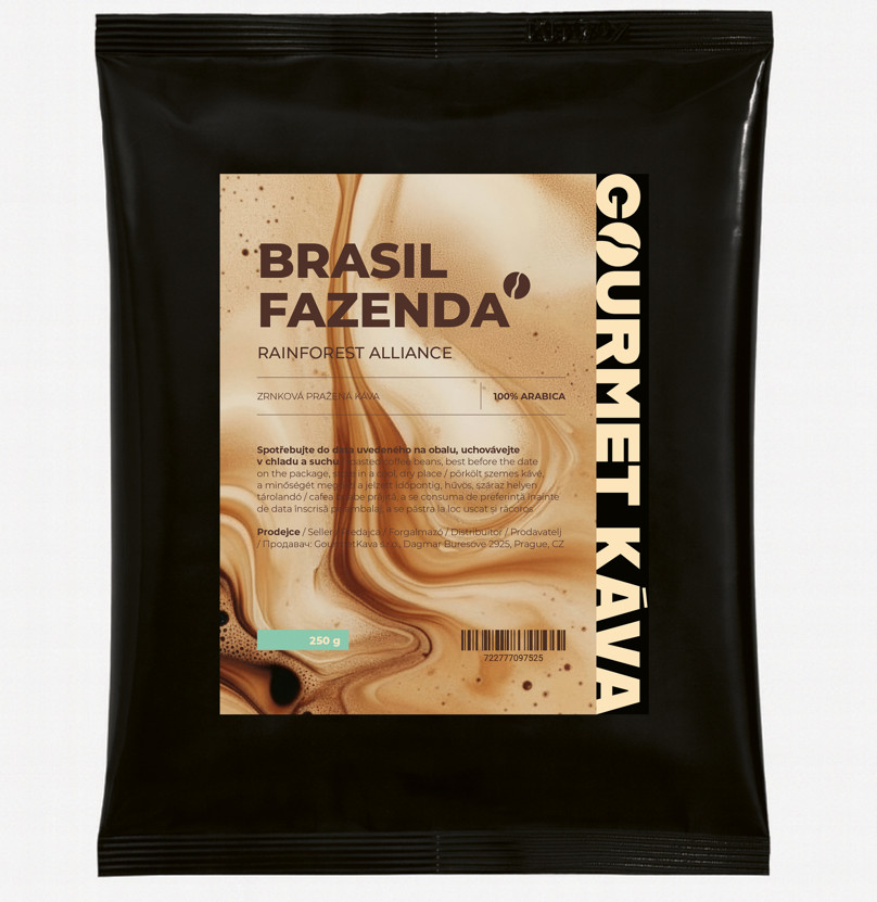 E-shop Brazília Fazenda Rainforest, zrnková káva arabica