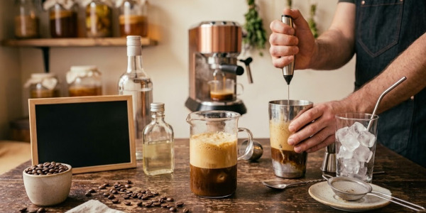 Príprava kávy Freddo Espresso