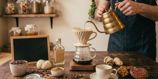Príprava kávy v Hario V60
