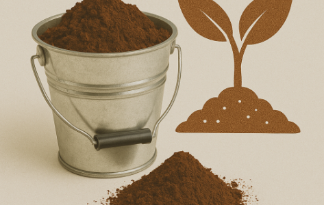 Káva ako hnojivo, logr na hnojenie a kompost